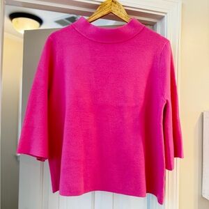 Avara Vibrant Pink Cowl Neck Sweater
